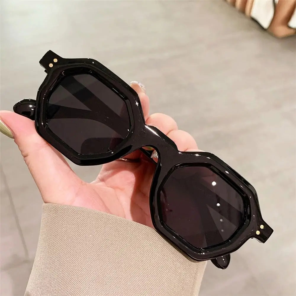 UV400 Hexagon Sunglasses โ UV Blocking Retro & Sporty