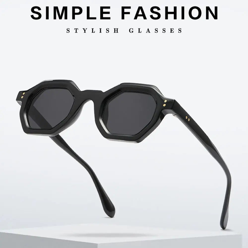 UV400 Hexagon Sunglasses โ UV Blocking Retro & Sporty