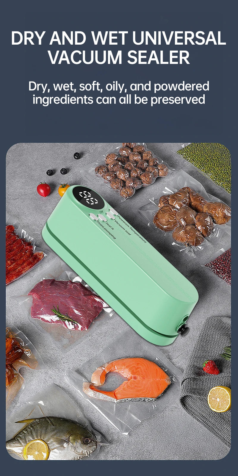 SealMate Pro – 4-in-1 Cordless Food Vacuum Sealer