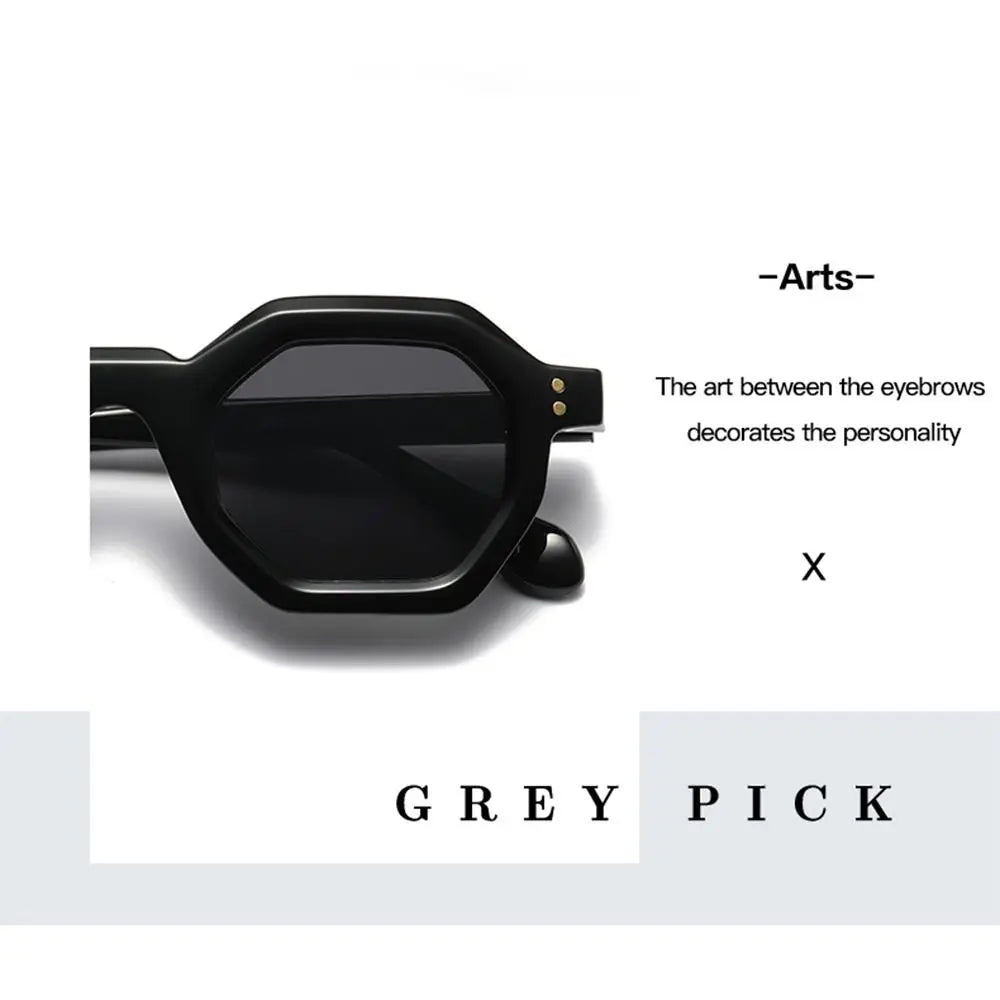 UV400 Hexagon Sunglasses โ UV Blocking Retro & Sporty