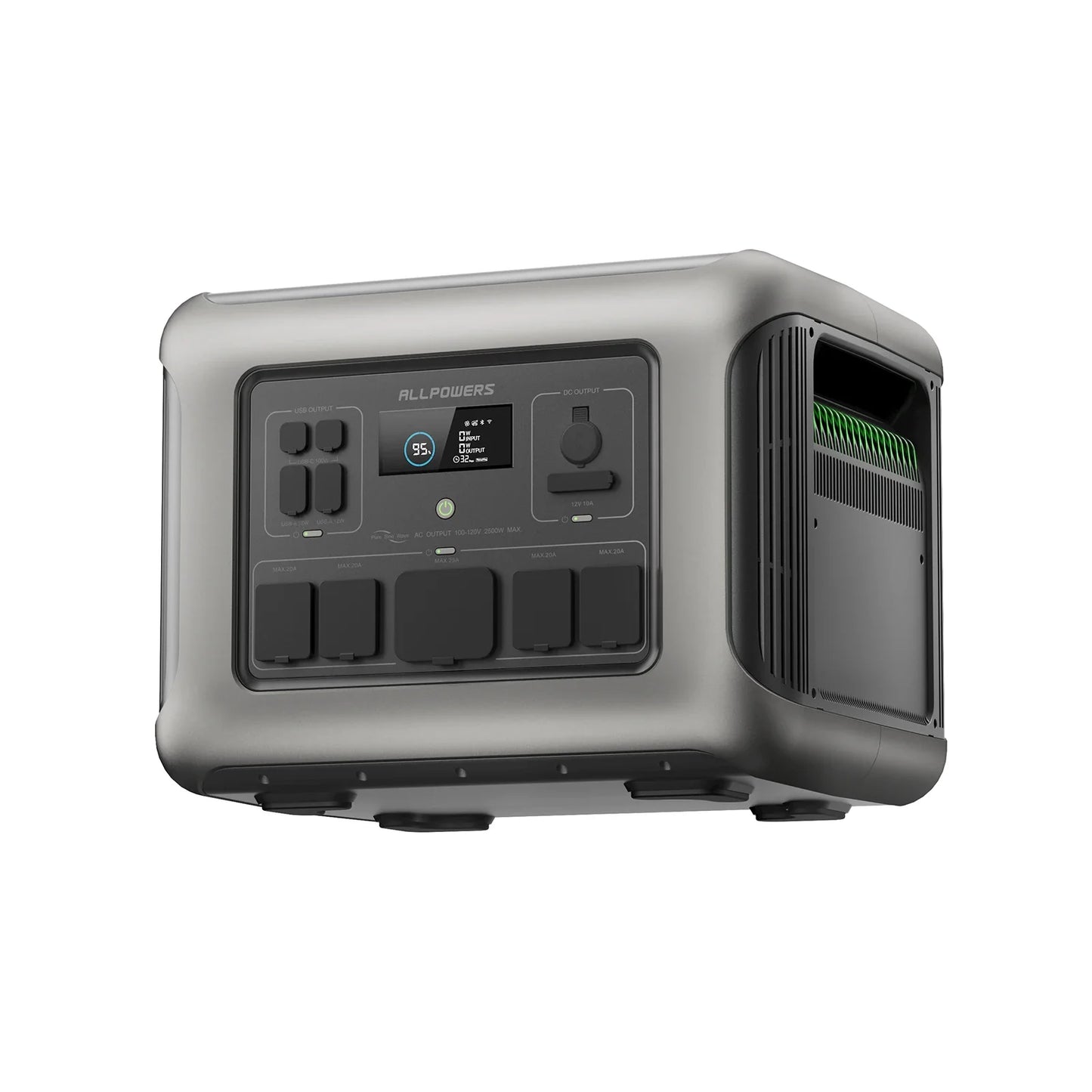 Portable Power Station - 600W Output, Solar-Ready & LiFePO4 Battery