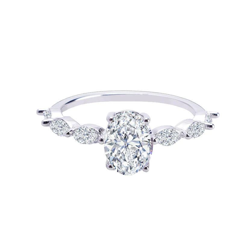 Aurora Moissanite Ring - LoveInTheBox