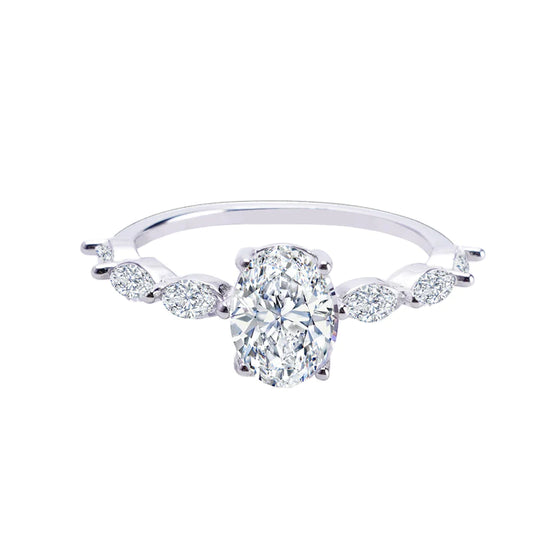 Aurora Moissanite Ring