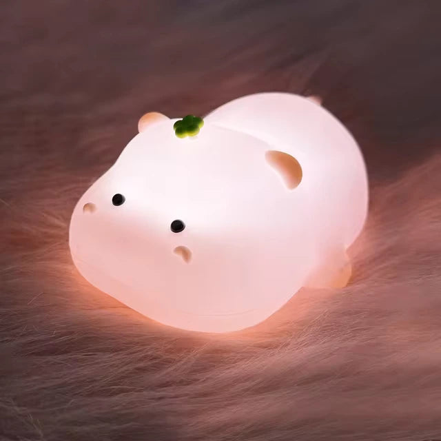 BIG FACE - Adorable Silicone Animal Night Lamps – Rabbit, Panda, Sheep & More - LoveInTheBox