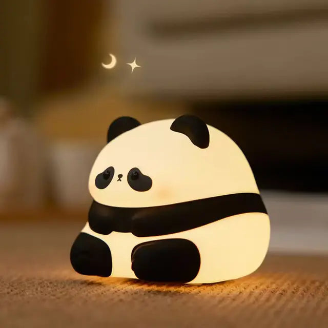 BIG FACE - Adorable Silicone Animal Night Lamps – Rabbit, Panda, Sheep & More - LoveInTheBox