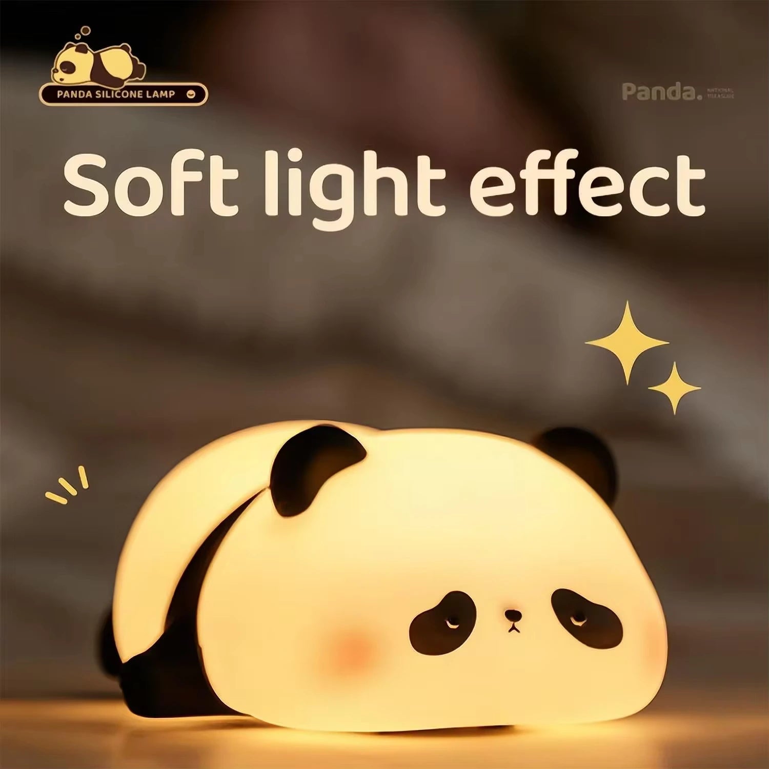 BIG FACE - Adorable Silicone Animal Night Lamps – Rabbit, Panda, Sheep & More - LoveInTheBox