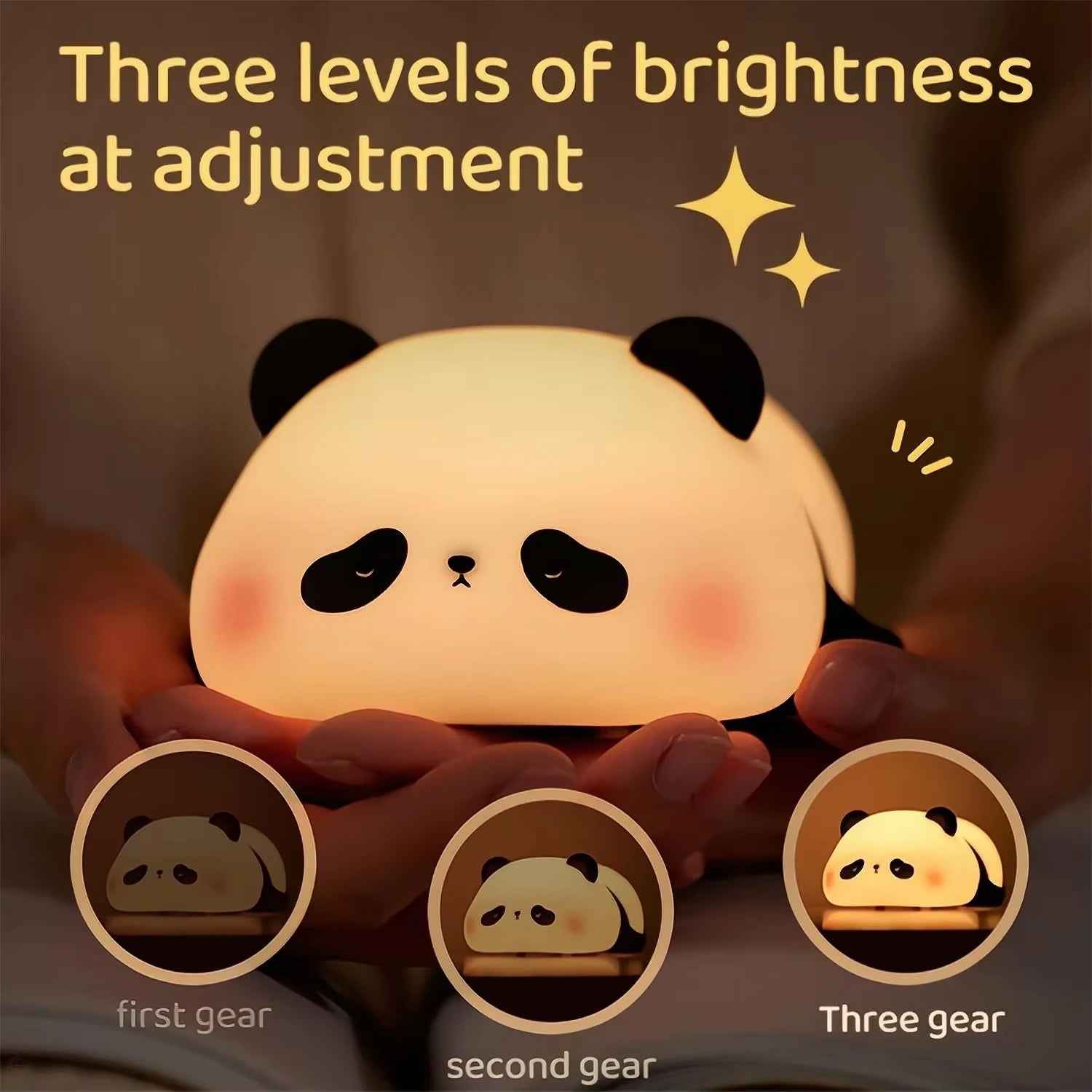 BIG FACE - Adorable Silicone Animal Night Lamps – Rabbit, Panda, Sheep & More - LoveInTheBox
