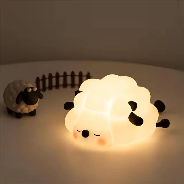 BIG FACE - Adorable Silicone Animal Night Lamps – Rabbit, Panda, Sheep & More - LoveInTheBox