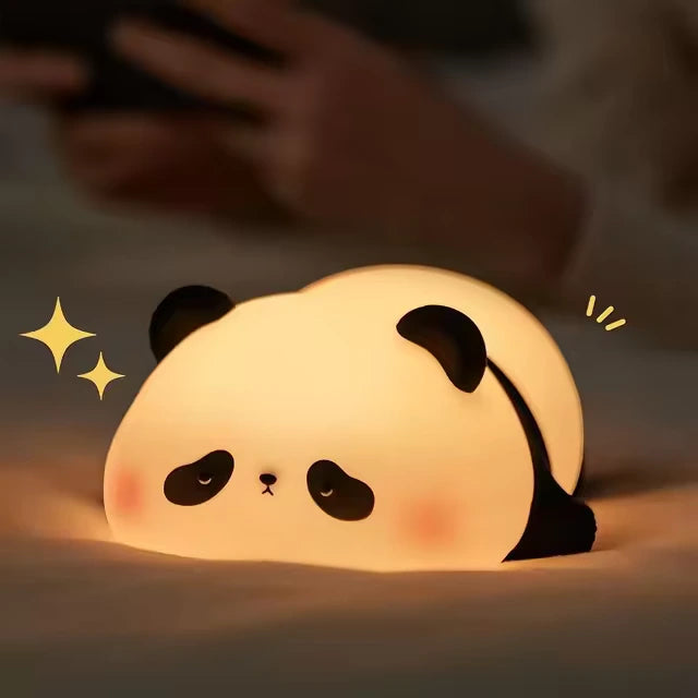 BIG FACE - Adorable Silicone Animal Night Lamps – Rabbit, Panda, Sheep & More - LoveInTheBox