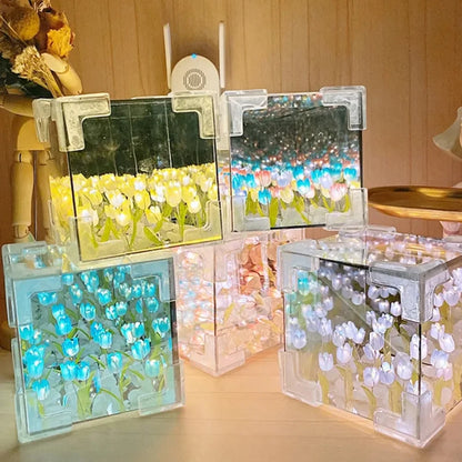 DIY Tulip Flower Night Lamp Kit – 3D Sea Cube Design - LoveInTheBox