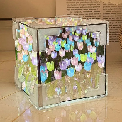 DIY Tulip Flower Night Lamp Kit – 3D Sea Cube Design - LoveInTheBox