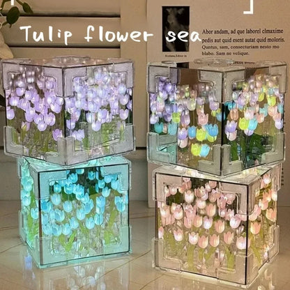 DIY Tulip Flower Night Lamp Kit – 3D Sea Cube Design - LoveInTheBox