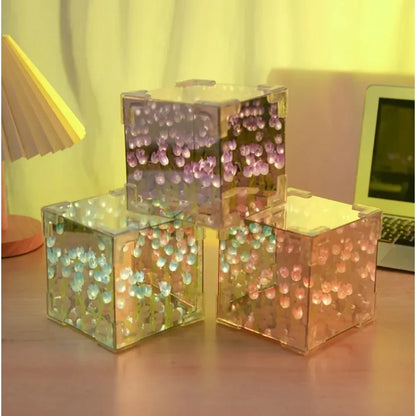 DIY Tulip Flower Night Lamp Kit – 3D Sea Cube Design - LoveInTheBox