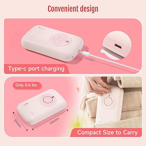Portable Photo Printer Bluetooth, Pink - Compact, Wireless & Fast