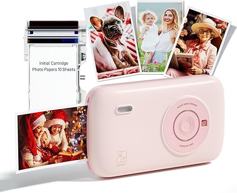 Portable Photo Printer Bluetooth, Pink - Compact, Wireless & Fast