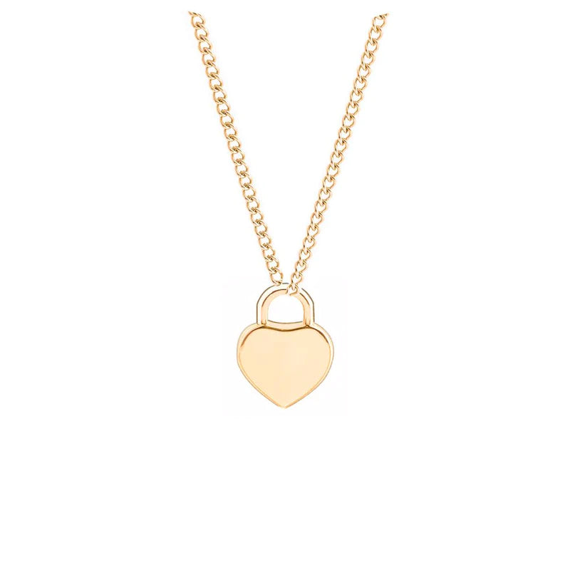 Initials Heart Pendant Necklace - LoveInTheBox