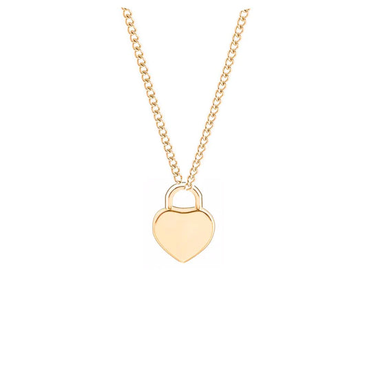 Initials Heart Pendant Necklace - LoveInTheBox