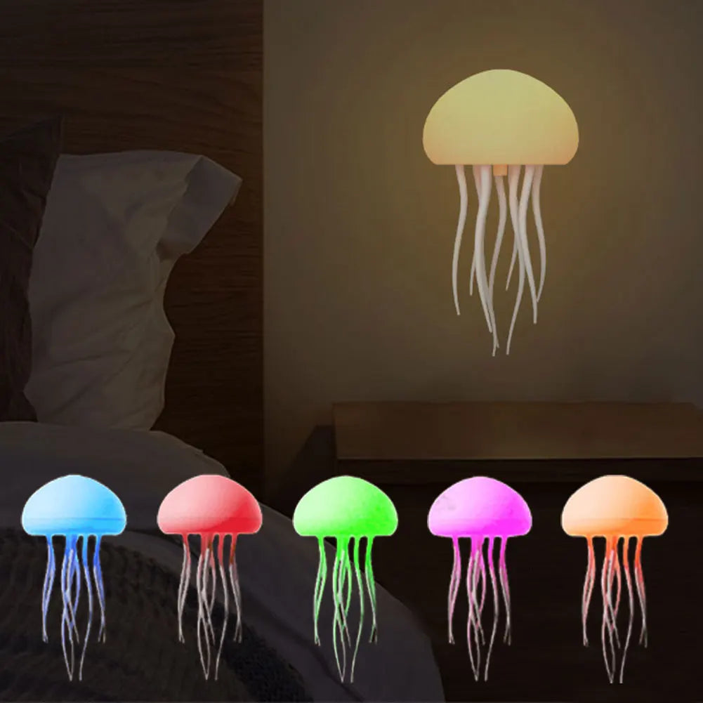 Smart Jellyfish Desk Lamp with USB Voice Control Light - LoveInTheBox