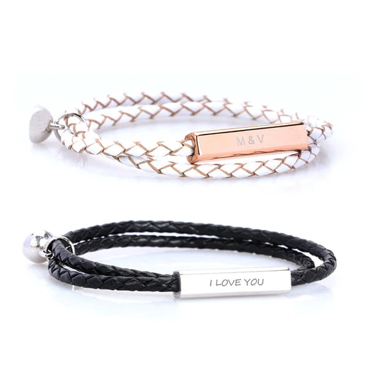 Magnetic Hand Woven Bracelet Set - LoveInTheBox