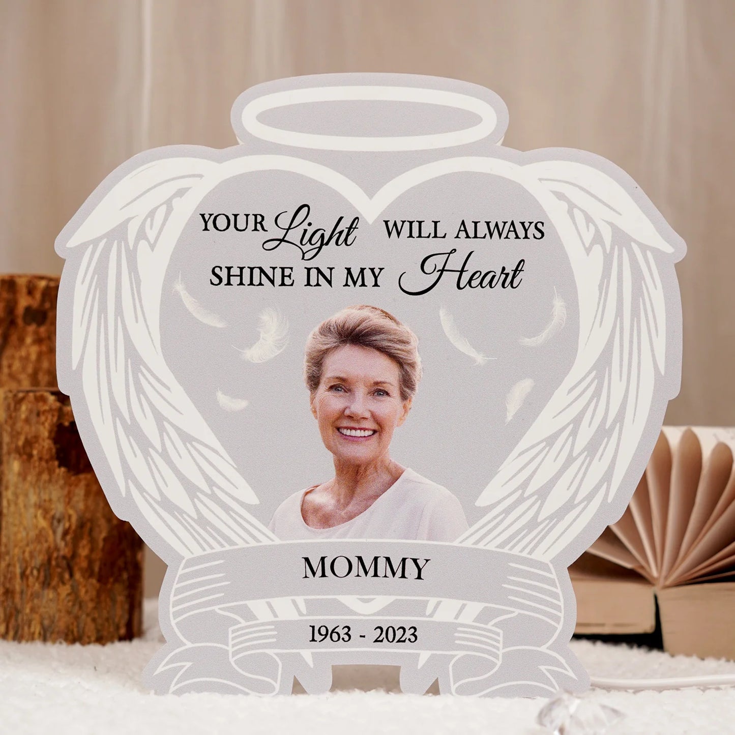 Personalized Memorial Light Box - Custom Photo Keepsake - LoveInTheBox