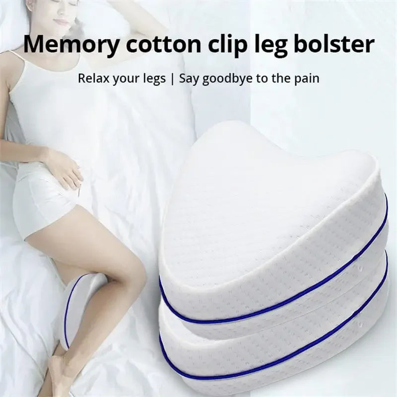 Orthopedic Memory Foam Knee Pillow for Side Sleepers With Lifetime-Warranty - LoveInTheBox