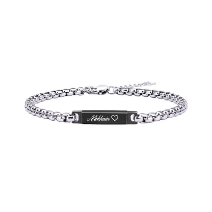 Personalized Engraved Bracelet Set - LoveInTheBox