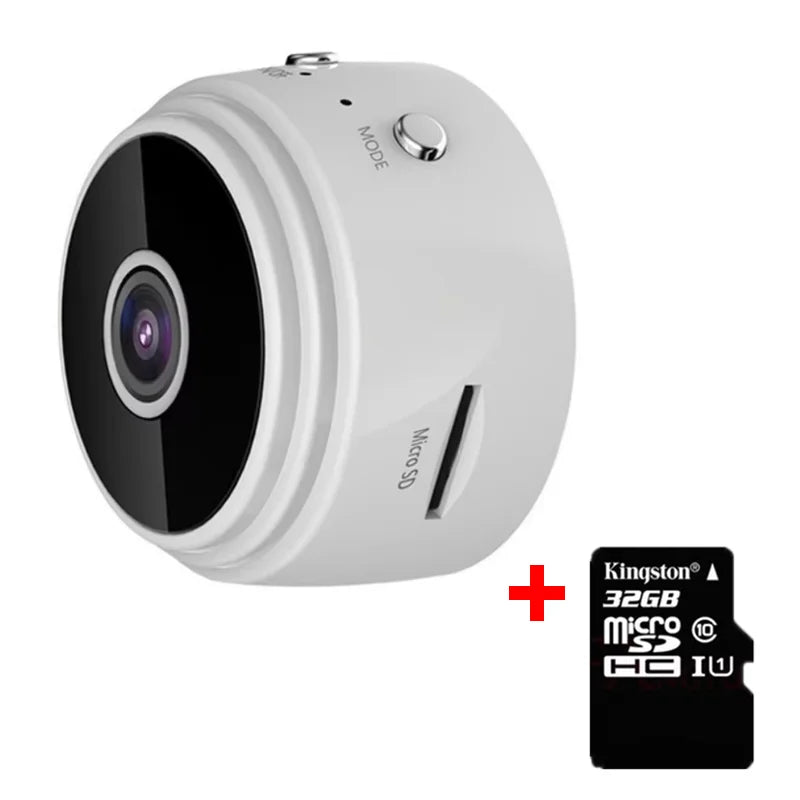 Compact 1080p HD Mini WiFi Security Camera with Night Vision