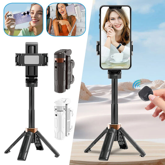 3-in-1 Foldable Selfie Stick Tripod with Wireless Remote - Ultimate Travel & Vlogging Companion