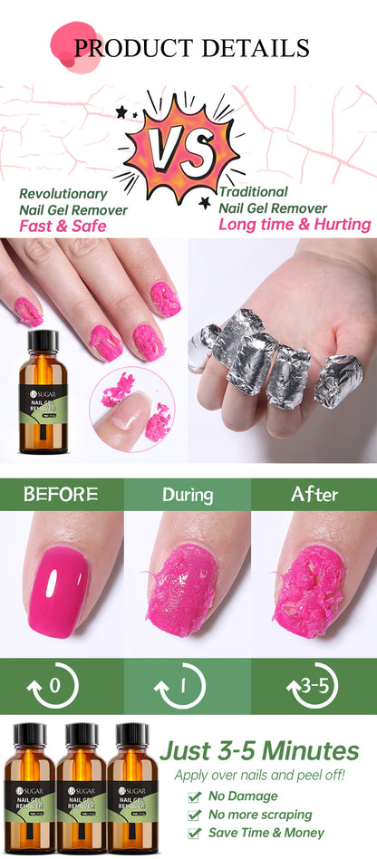 Easy-Off Nail Gel Remover " 3-Minute Magic" – Salon Results at Home