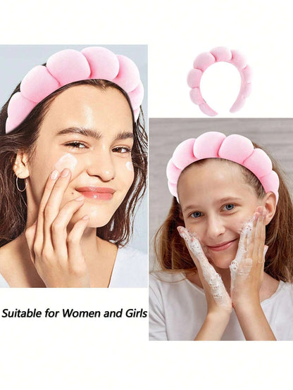 Plush Skincare Headband & Wristband Set – Soft, Absorbent & Perfect for Self-Care