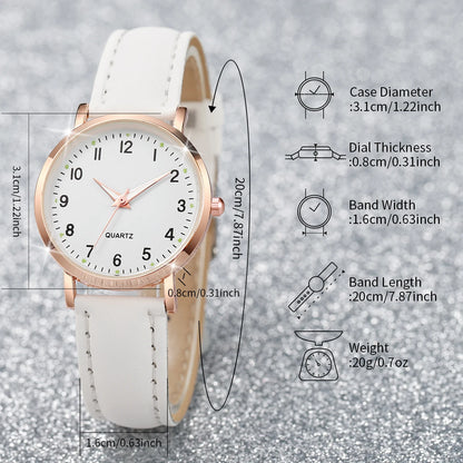 6-Piece Women’s Watch Set: Colorful Elegance for Every Occasion