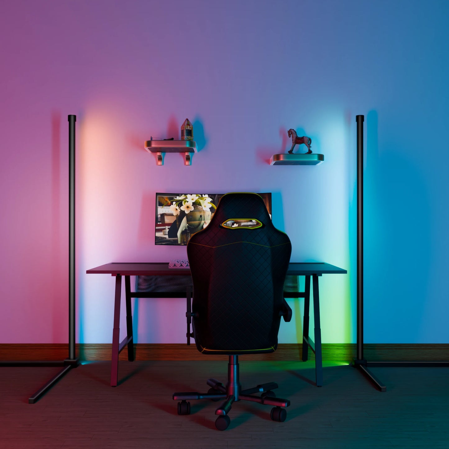 Smart RGB Dream Floor Lamp: 16 Million Colors & Music Sync