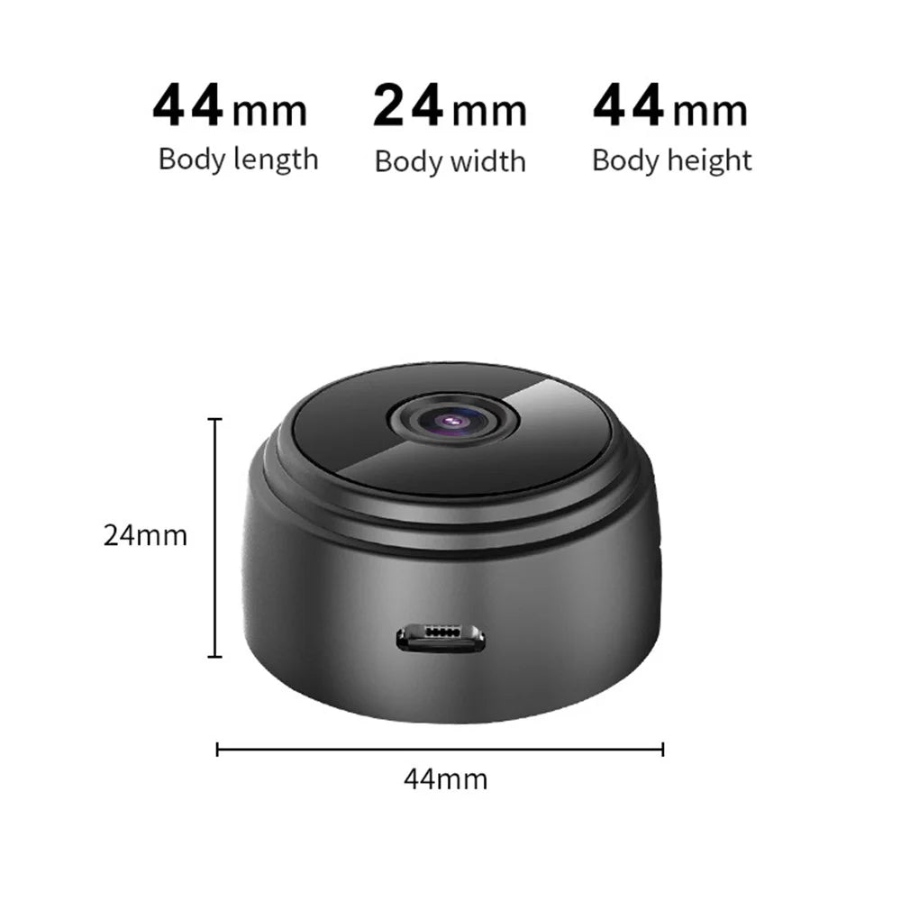 Compact 1080p HD Mini WiFi Security Camera with Night Vision