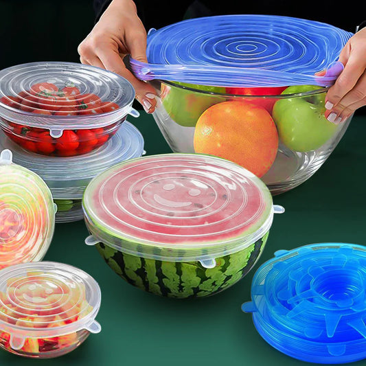 Reusable Silicone Stretch Lids – Universal Food Covers for Bowls & More