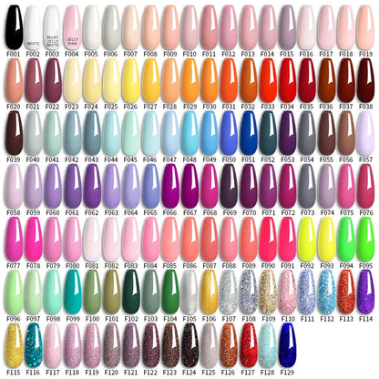 LILYCUTE 129-Color Gel Nail Polish – Salon-Quality