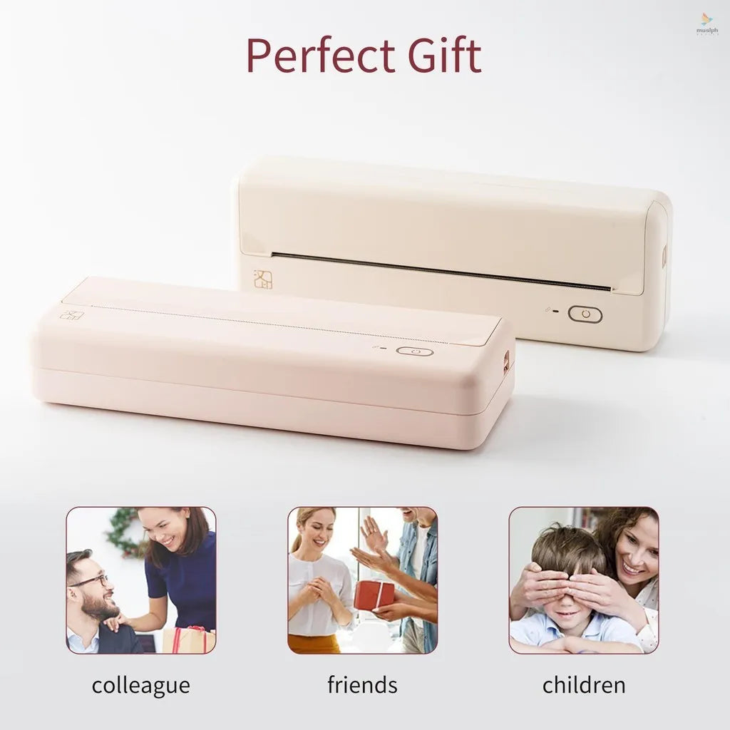 Portable Bluetooth Color Photo Printer – Instant 2x3" Prints Anywhere