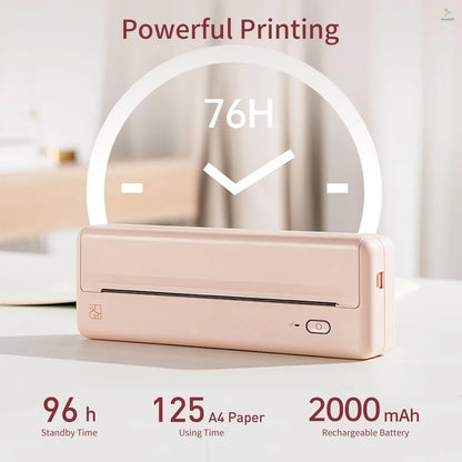 Portable Bluetooth Color Photo Printer – Instant 2x3" Prints Anywhere