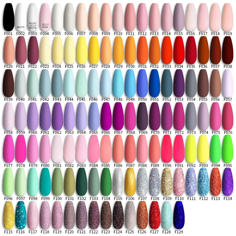 LILYCUTE 129-Color Gel Nail Polish – Salon-Quality