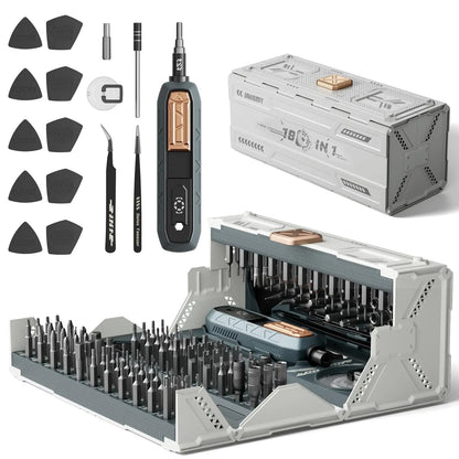 180-in-1 Professional Precision Screwdriver Set with Magnetic CR-V Bits