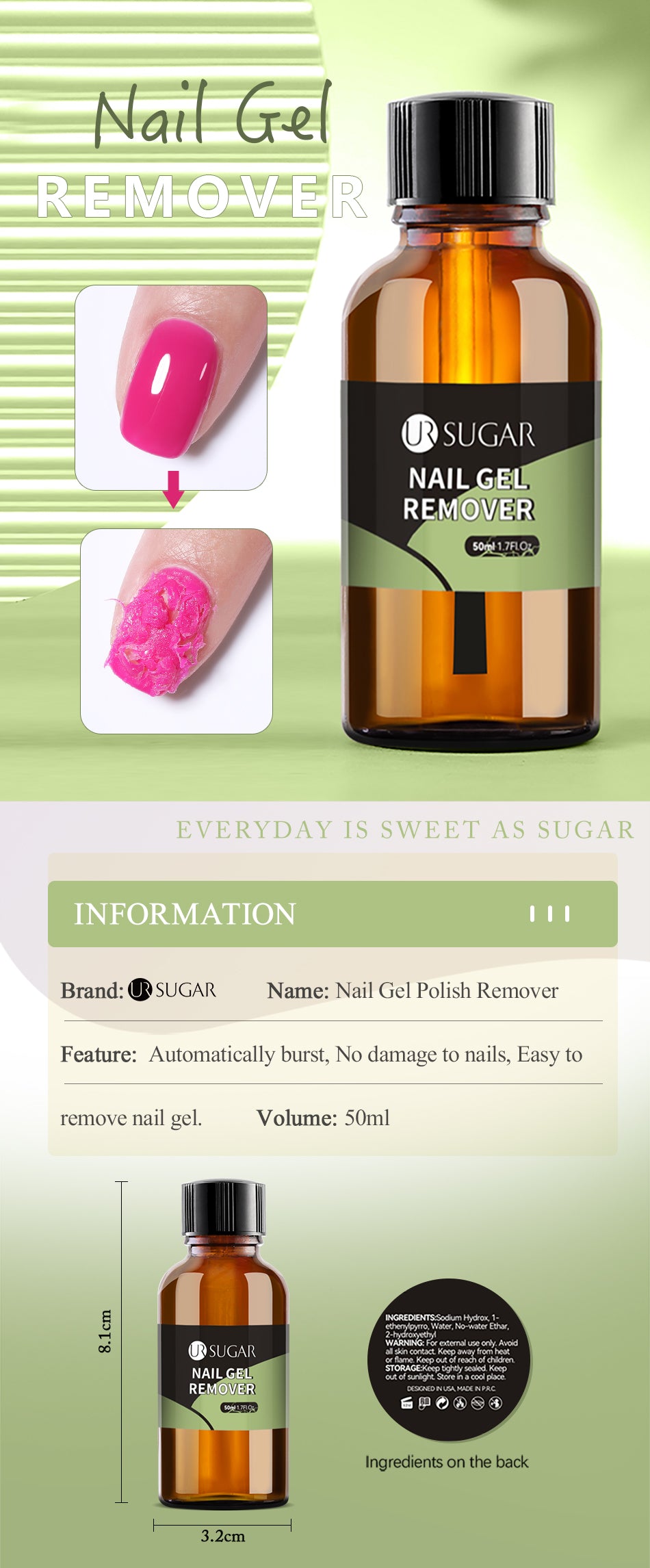 Easy-Off Nail Gel Remover " 3-Minute Magic" – Salon Results at Home