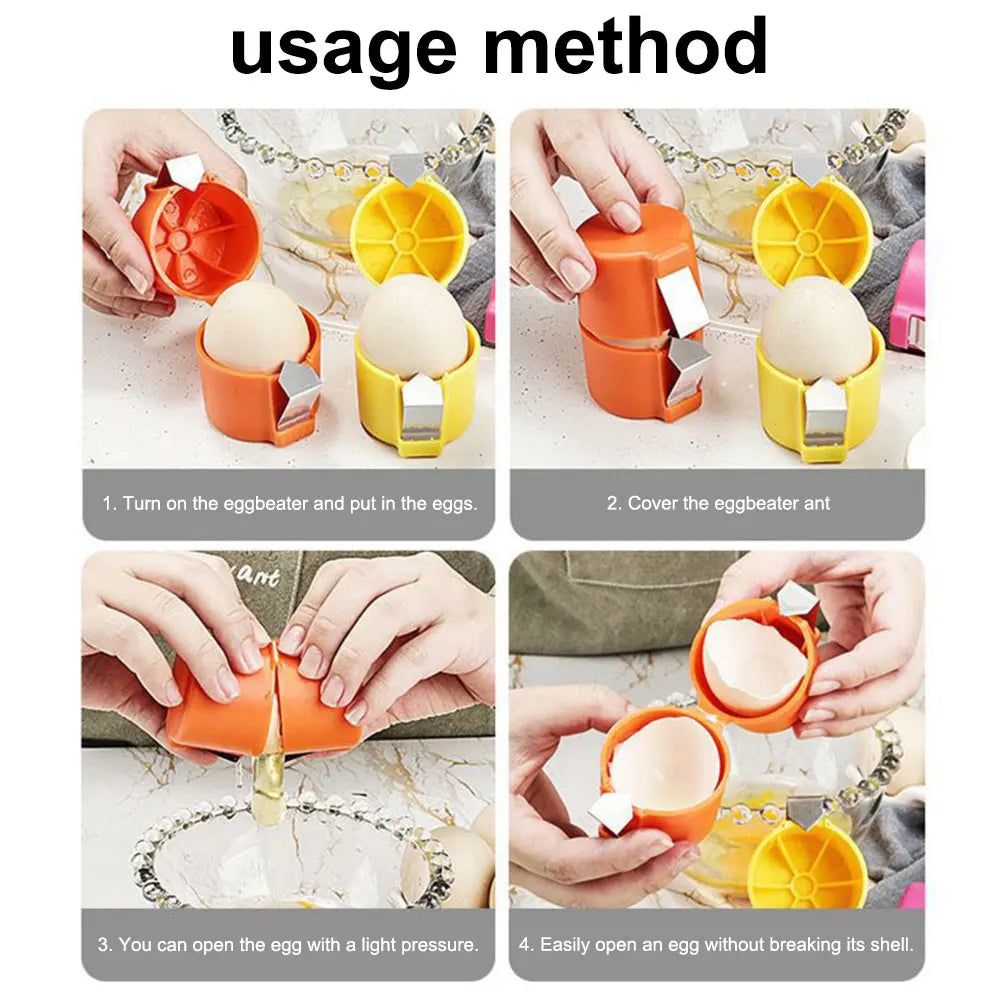 Compact Egg Shell Opener & Separator Cube