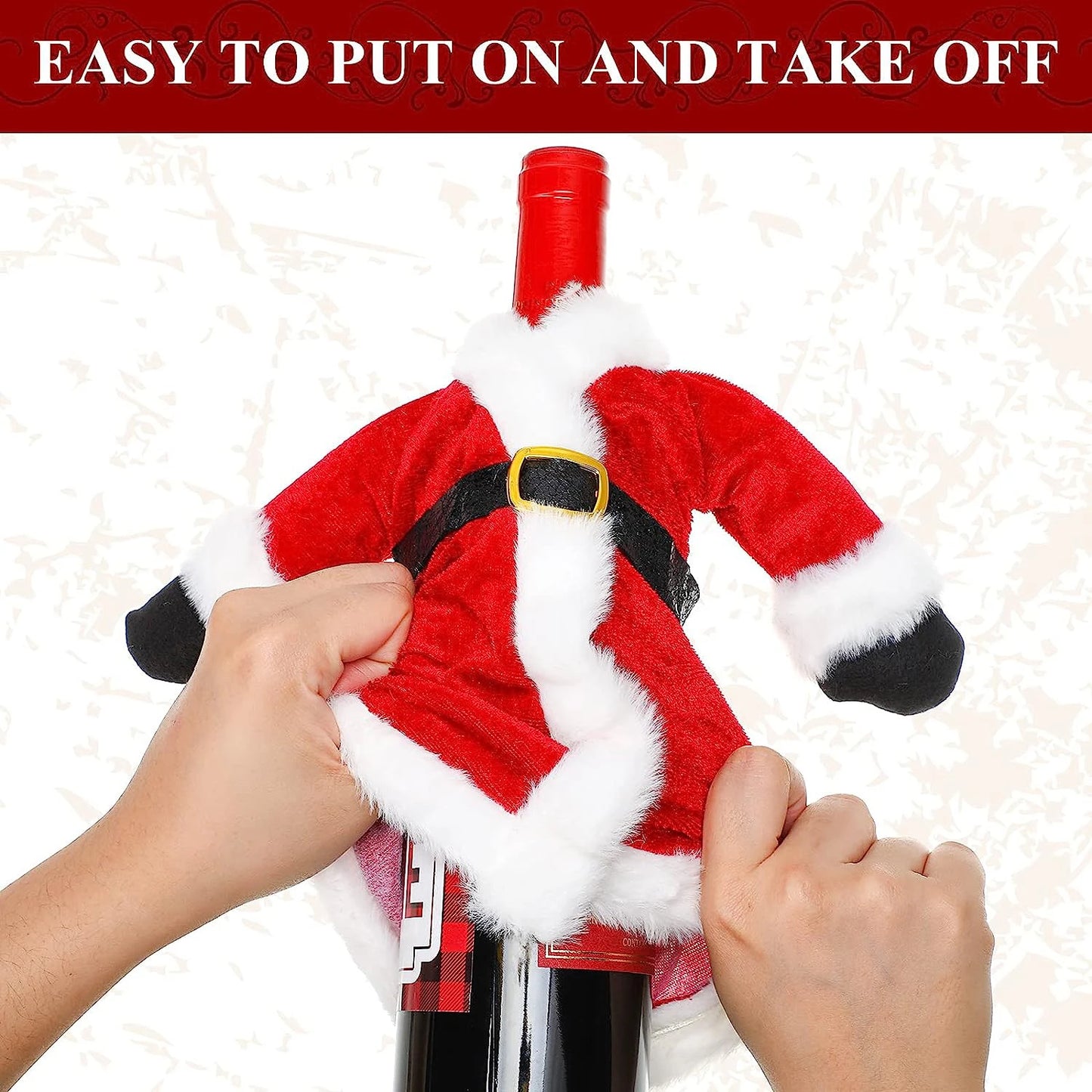 Festive Wine Bottle Covers – Christmas & Holiday Table Décor