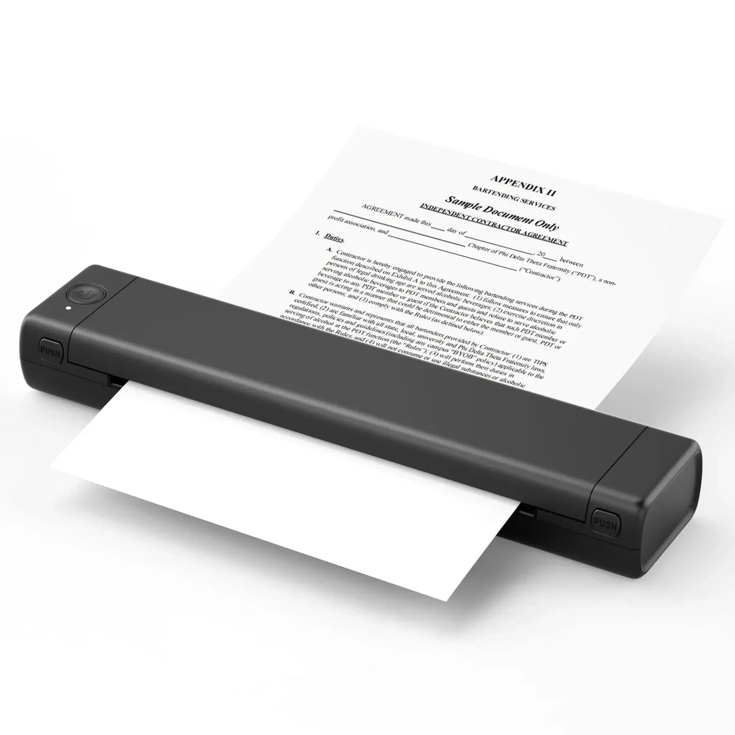 Portable Wireless Bluetooth A4/Letter Thermal Printer – Compact & Inkless