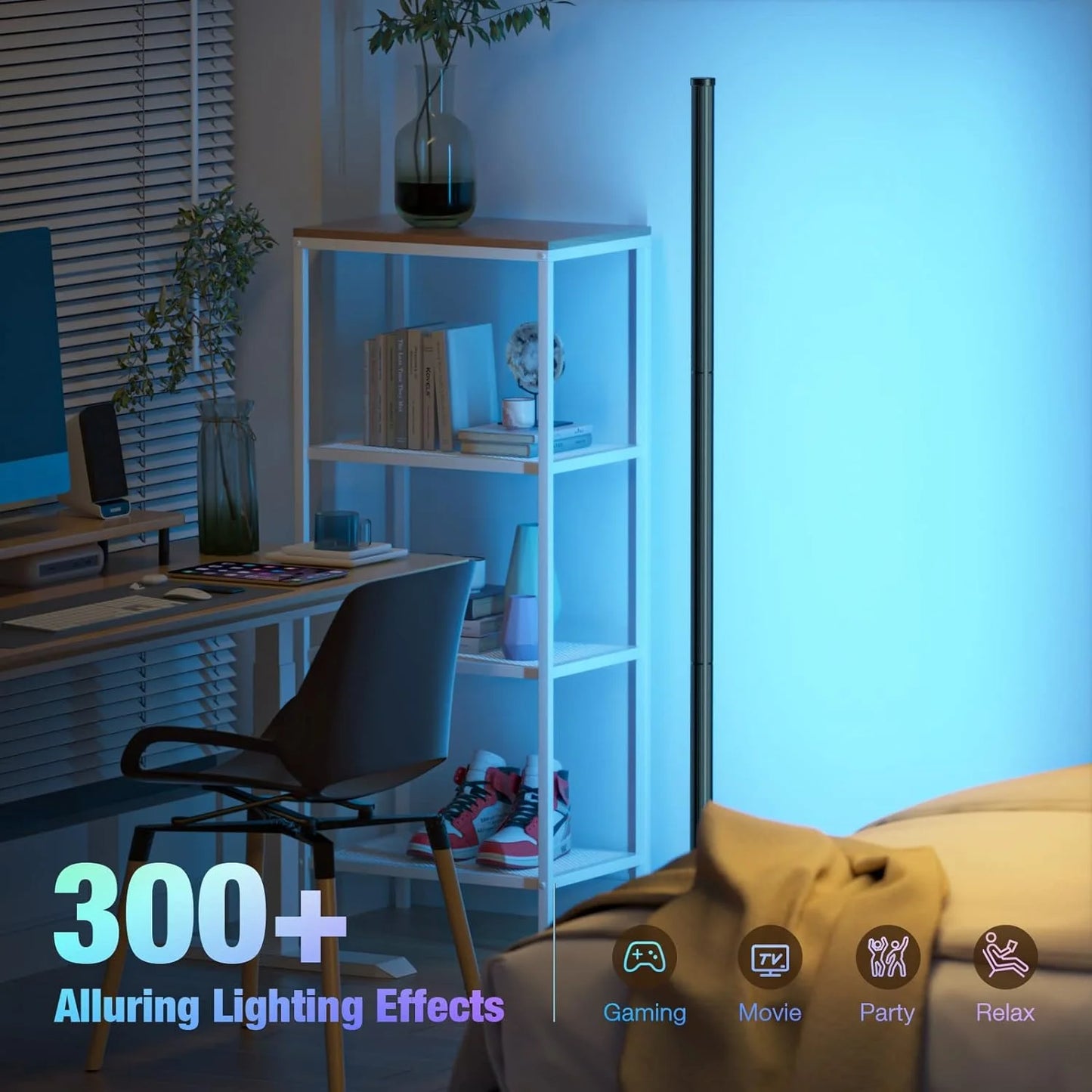 Smart RGB Dream Floor Lamp: 16 Million Colors & Music Sync