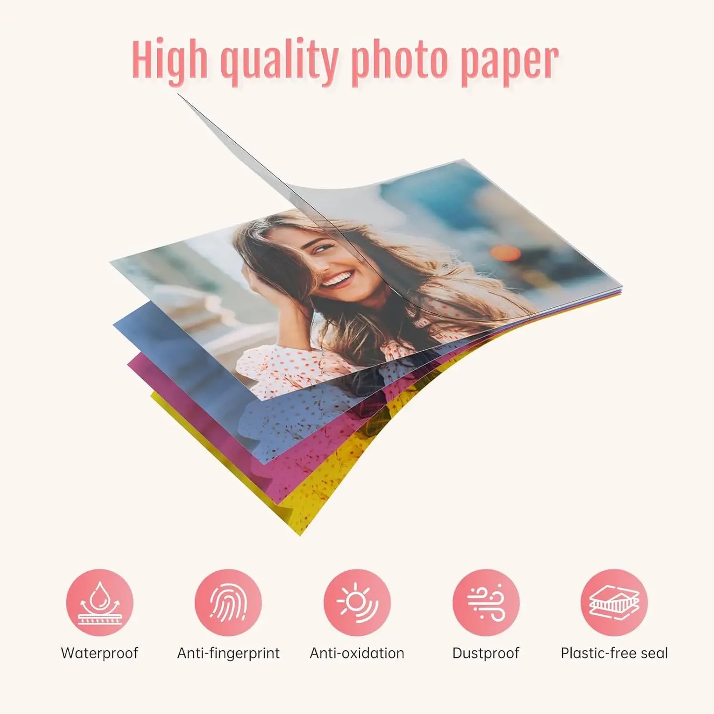 2x3'' Thermal Photo Paper & Color Ribbon Set – Vibrant Instant Prints