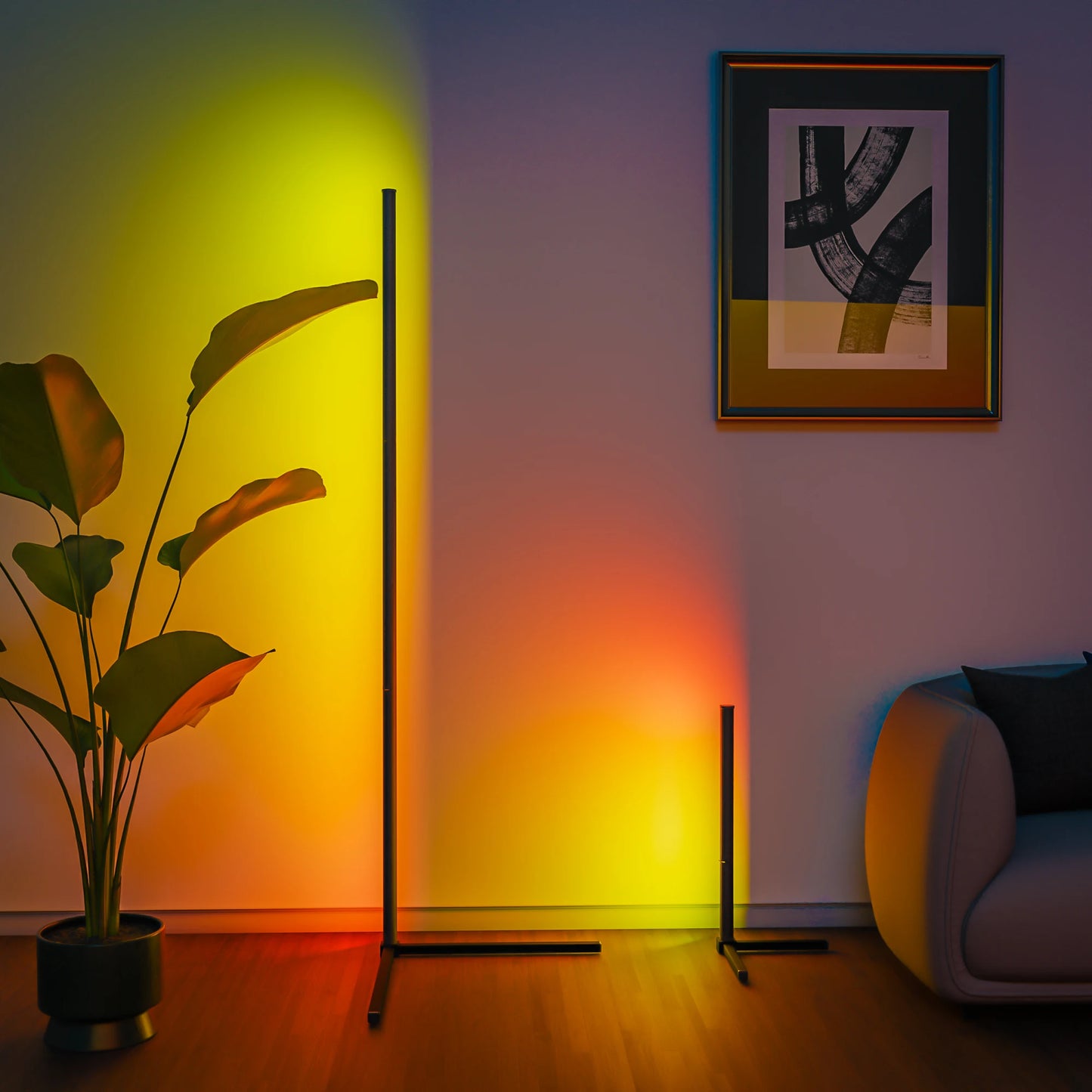 Smart RGB Dream Floor Lamp: 16 Million Colors & Music Sync