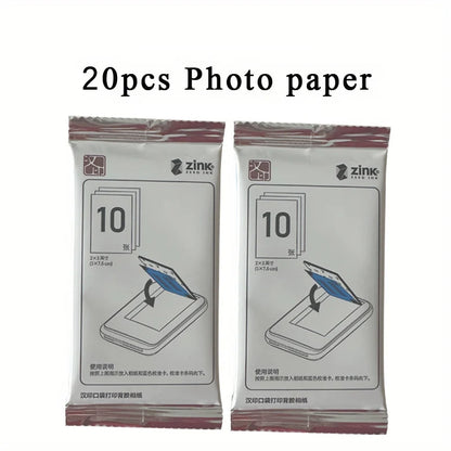 Original ZINK Photo Paper (2x3”) - for Portable Photo Printer - 20/40/50-Pack