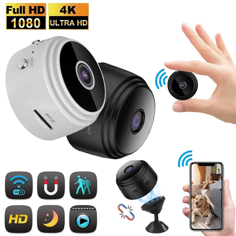 Compact 1080p HD Mini WiFi Security Camera with Night Vision