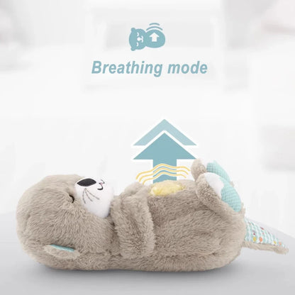 Soothe 'n Snuggle Otter Plush Toy With Rhythmic Breathing Motions - LoveInTheBox