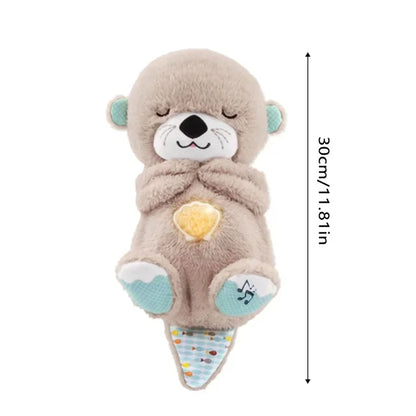 Soothe 'n Snuggle Otter Plush Toy With Rhythmic Breathing Motions - LoveInTheBox